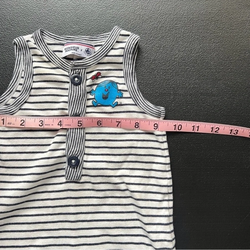 Monsieur Madame x Petit Bateau Striped Baby Romper Playsuit Nautical - Picture 9 of 10
